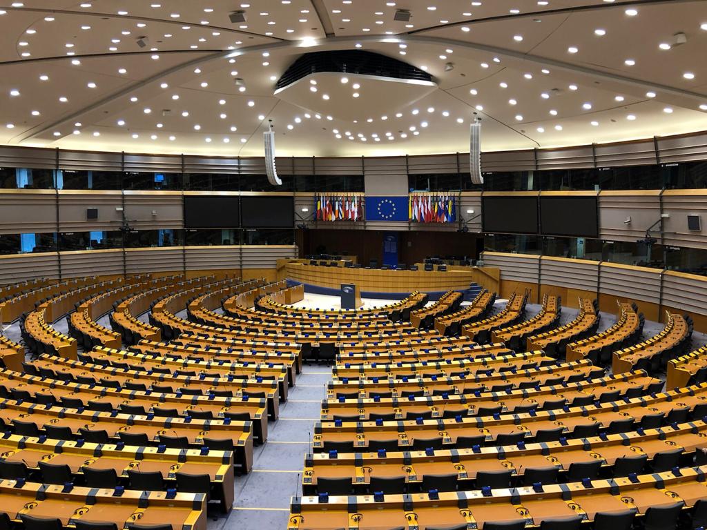 The European Parliament main room, Brussels. Photo by Patricia Casiasus 