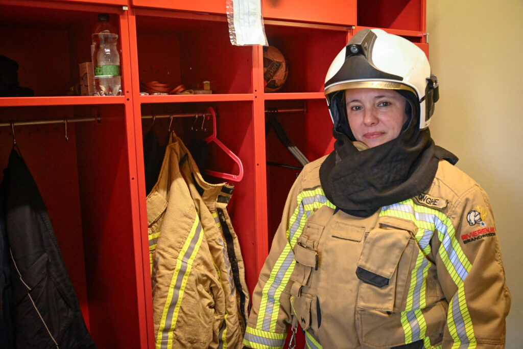 Iris bij de brandweer