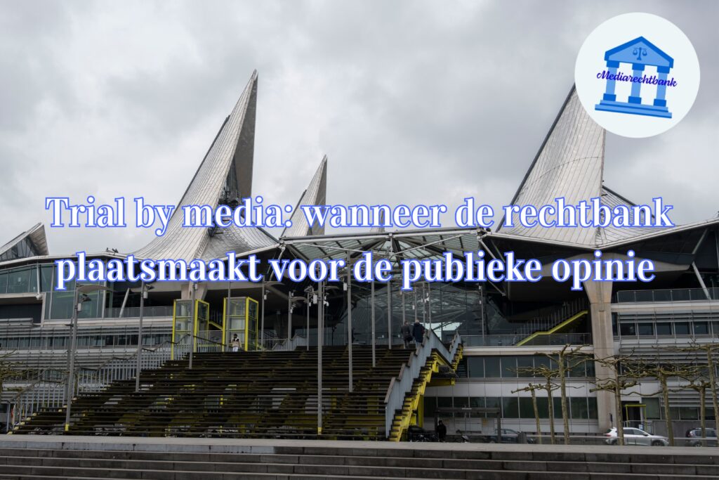 justitiepaleis Antwerpen met titel en logo De Mediarechtbank