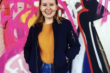 Laure op reis in Hamburg.