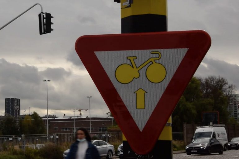 Nieuw verkeersbord in Antwerpen