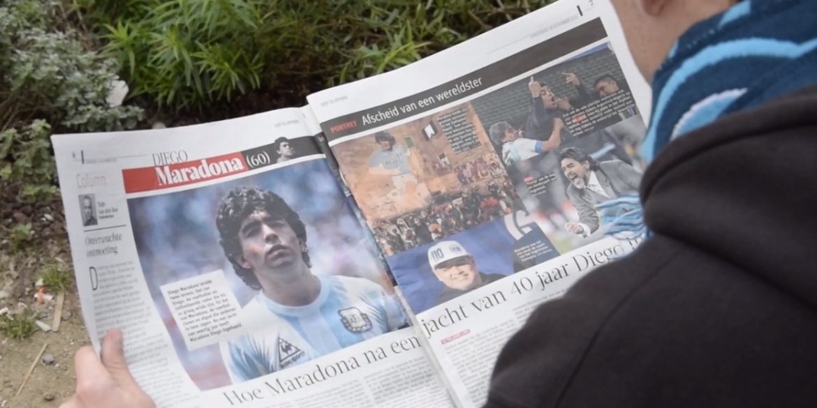 Diego Maradona krant