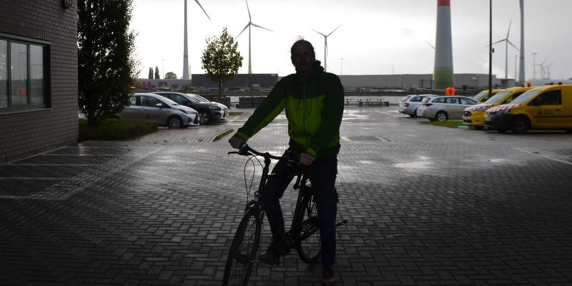 Renaat Van Hoof met fiets