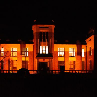 Campus Middelheim Antwerpen kleurt oranje