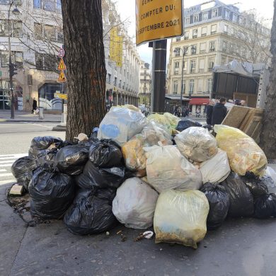 Afval in Parijs
