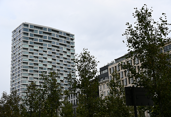 appartementsgebouw buiten
