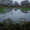 foto van een veld dat getroffen is door de wateroverlast