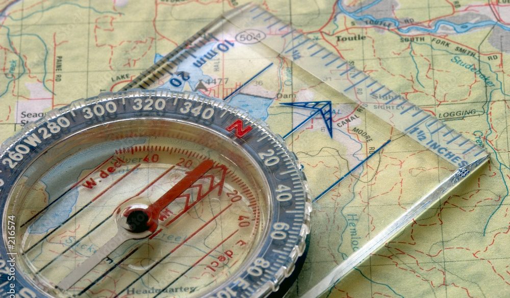 Kompas en kaart