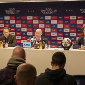 Brian Riemer toen hij nog trainer was van Anderlecht