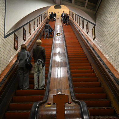 Roltrappen van de Sint-Annatunnel