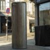 Sculptuur "Blinds" van Martin Margiela op Schuttershofstraat