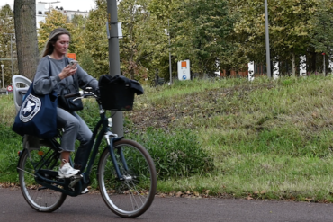 Vrouw met gsm