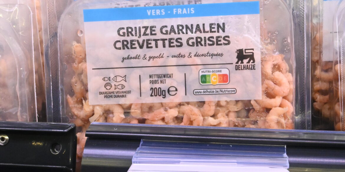 grijze garnaaltjes in verpakking