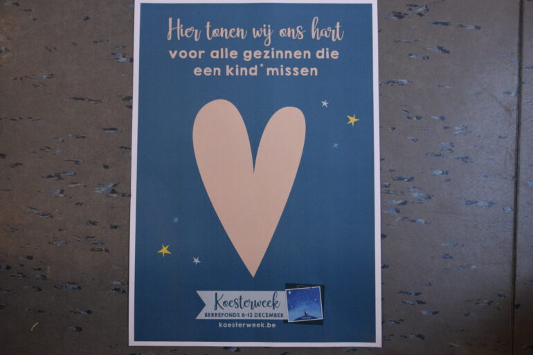 poster met hart erop