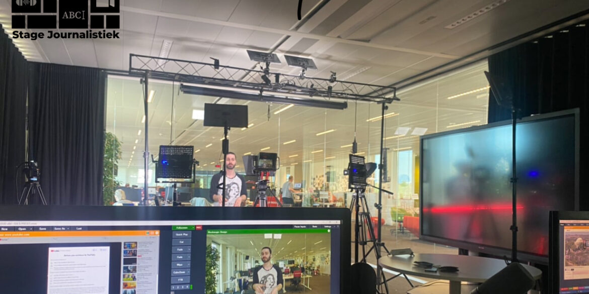 In de studio op de videoredactie van GVA