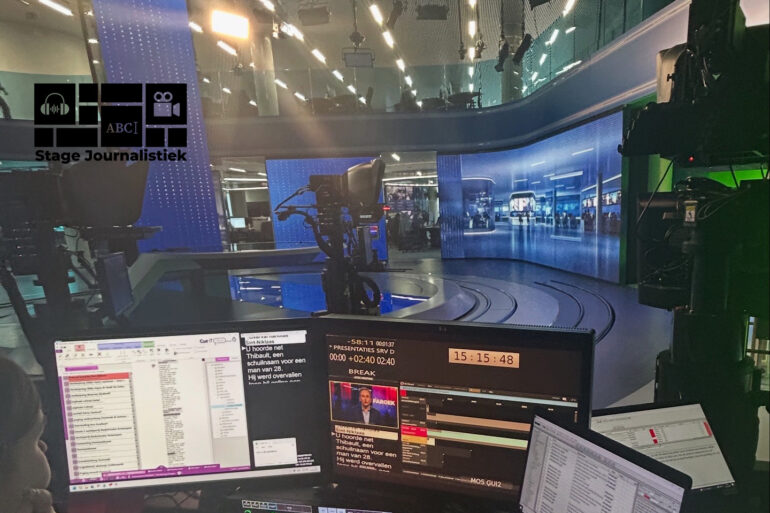 In de studio met FAROEK voor de opnames van de presentatie.
