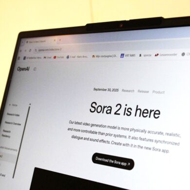 artikel Sora 2 computerscherm