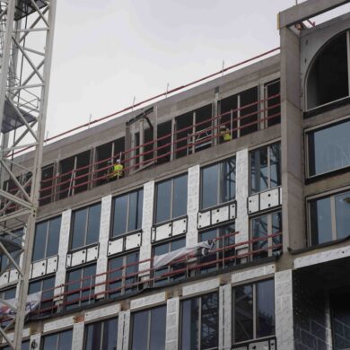 Werken aan gebouw