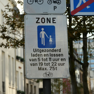Voetgangerszonebord