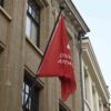 Vlag van de Universiteit van Antwerpen.