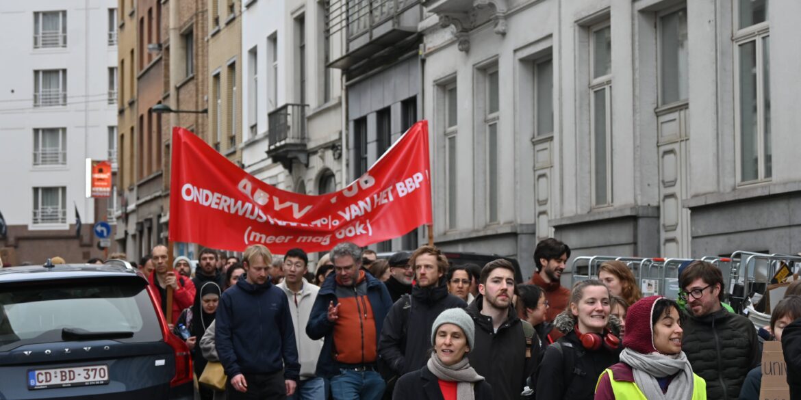 Protest VUB Brussel