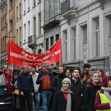 Protest VUB Brussel