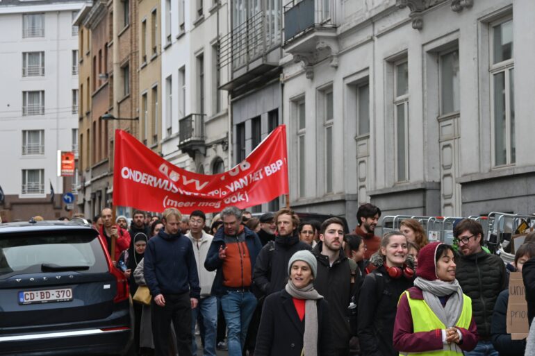 Protest VUB Brussel
