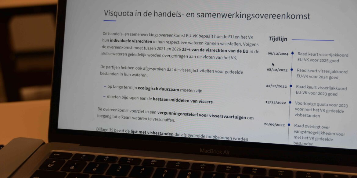 Akkoord quota visvangst 2026
