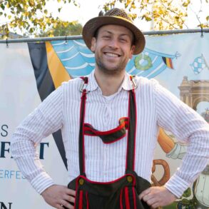 Foto van man op Oktoberfest